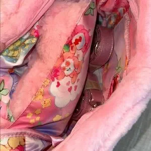 NWT Dolls Kill x Care Bears Lotsa Heart Hoodie Pink Backpack Dolls Kill x Care BearsHeart Shaped Hoodie Plush Backpack - Pink main image 2